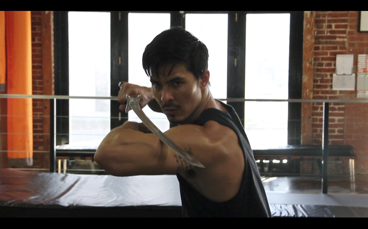 IMDB Knows how to handle a katana. Check.